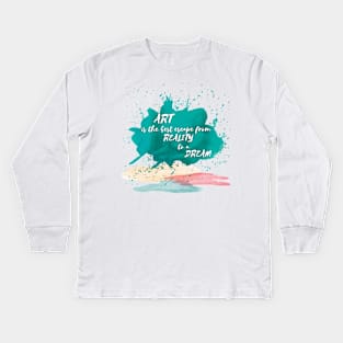 Artistic Escape Kids Long Sleeve T-Shirt